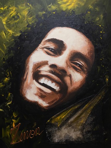 Bob Marley schilderij